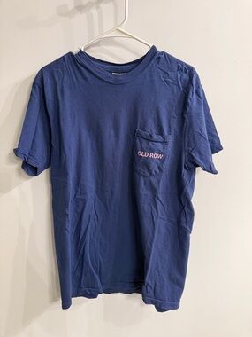 Old Row Men's Pocket Tee group therapy day tee in Navy Blue